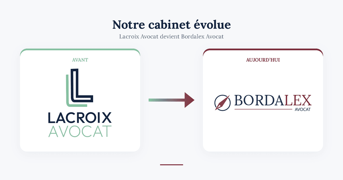 Notre cabinet évolue : Lacroix Avocat devient Bordalex Avocat